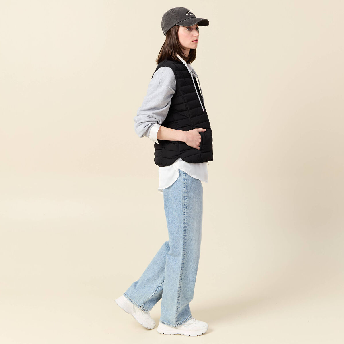 Doudoune éco-responsable noir femme
