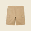 Bermuda droit cargo taupe homme