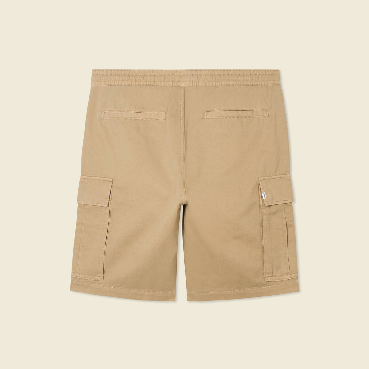 Bermuda droit cargo taupe homme