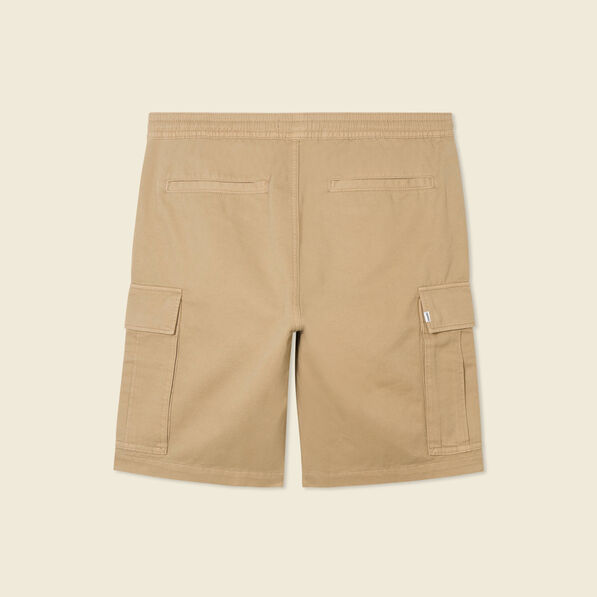 Bermuda droit cargo taupe homme