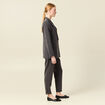Veste blazer double boutonnage gris femme