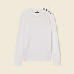 Pull manches longues ecru homme