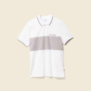 Polo manches courtes taupe homme