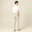 Chino coupe droite longueur 32 beige homme