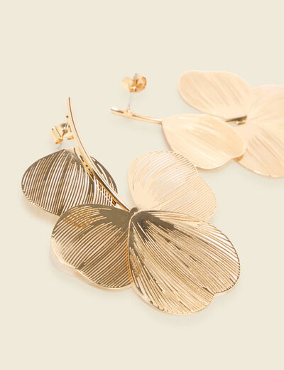 Boucles d'oreilles couleur or femme