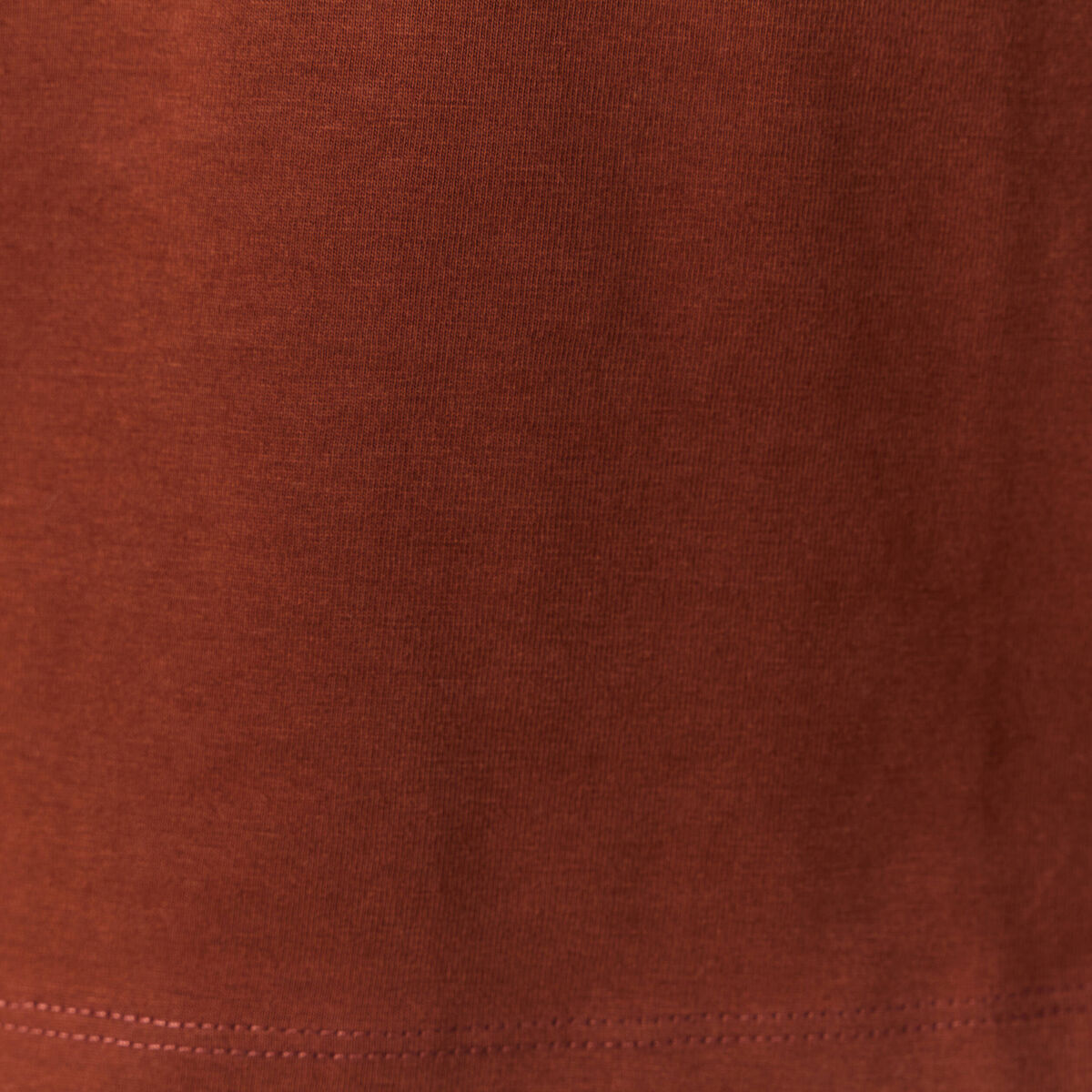 T-shirt éco-responsable marron cognac homme