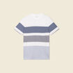 T-shirt manches courtes bleu gris homme