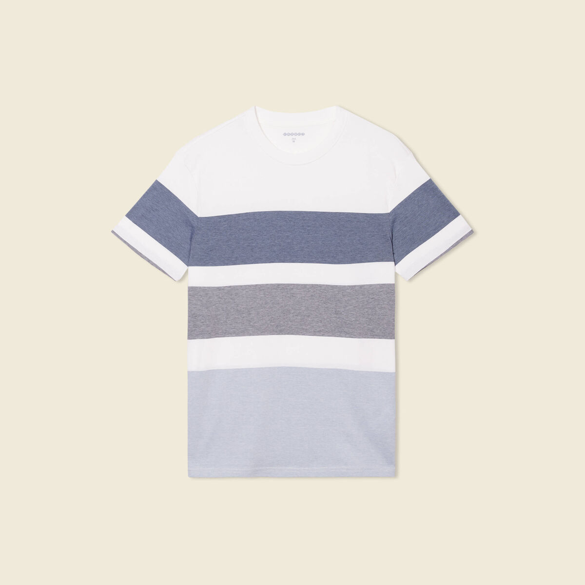 T-shirt manches courtes bleu gris homme