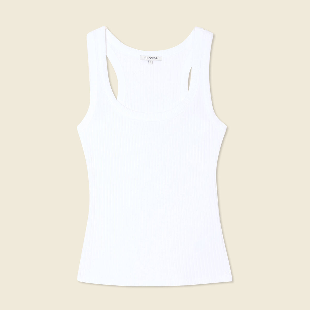Débardeur sans manches blanc femme