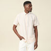 Chemise manches courtes beige homme