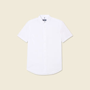 Chemise manches courtes blanc homme