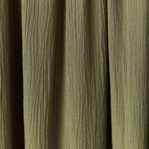 Robe brodée éco-responsable vert kaki femme
