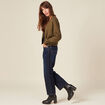 Gilet bomber matelassé vert kaki femme