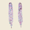 Boucles d'oreilles pendantes multicolore femme