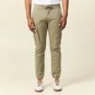 Pantalon battle bas resserré vert kaki homme