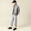 Veste oversize courte col classique gris moyen homme
