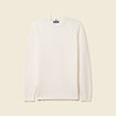 Pull col rond manches longues ecru homme