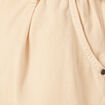 Short paperbag ceinturé creme femme