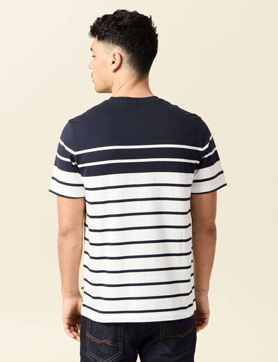 T-shirt manches courtes ecru homme