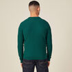 Pull éco-responsable vert canard homme