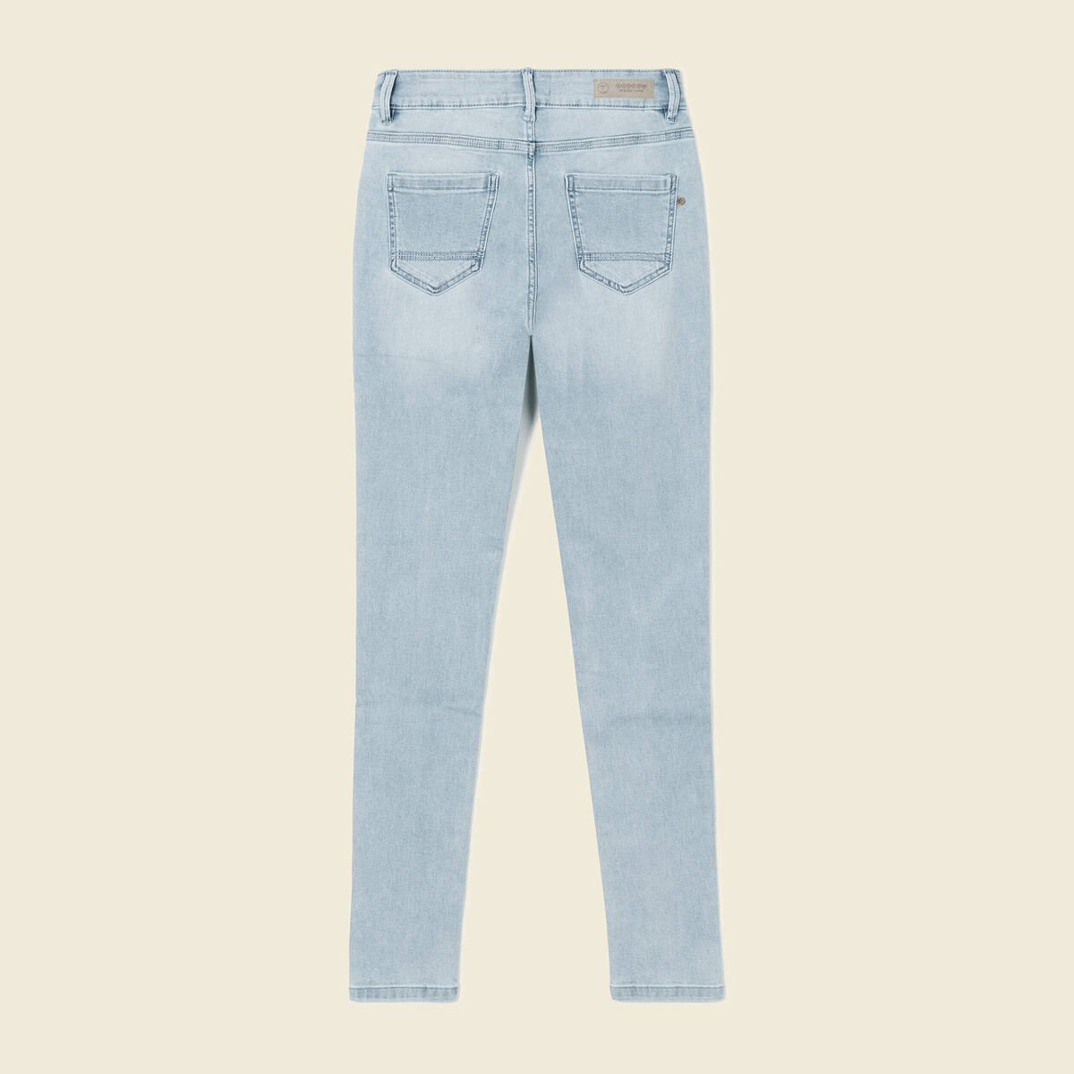 Jeans jegging denim bleach femme