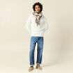 Pull manches longues ecru homme