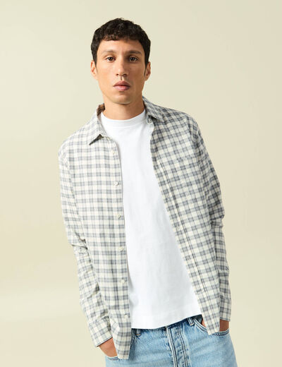 Chemise homme Orvis moyen boutonnée à carreaux manches