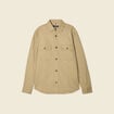 Surchemise manches longues taupe homme