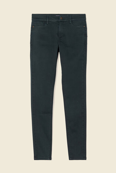 Pantalon Audrey - skinny push up vert foncé femme