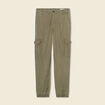 Pantalon battle 7/8&egrave;me taille standard vert kaki femme
