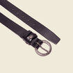 Ceinture en cuir noir femme