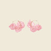 Boucles d'oreilles créoles vieux rose femme
