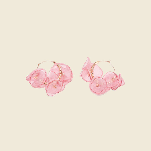 boucles doreilles creoles vieux rose femme Boucles d'oreilles créoles vieux rose femme