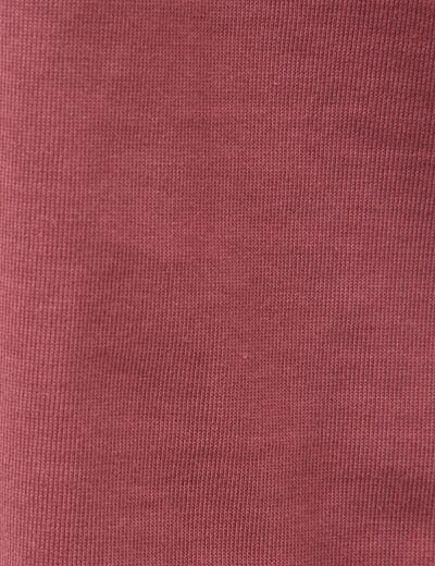 T-shirt droit en coton col ras du cou vieux rose homme