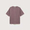 T-shirt ras de cou manches courtes mauve homme