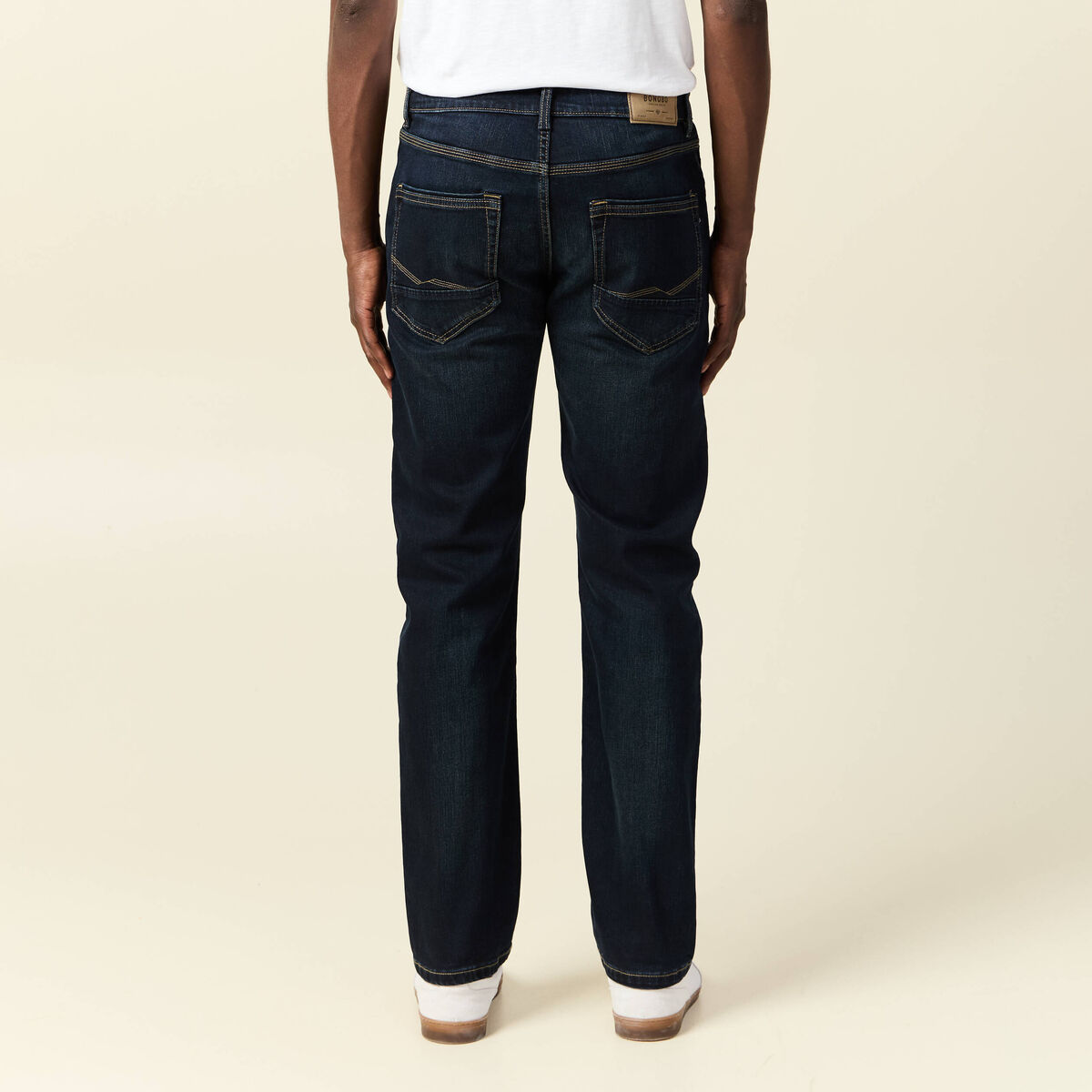 Jeans regular éco-responsable denim brut homme