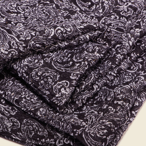 Foulard noir femme