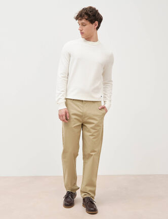 Pantalon regular longueur 32 taupe homme