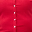 T-shirt c&ocirc;tel&eacute; ajust&eacute; manches courtes rouge femme