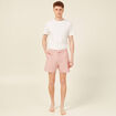 Short de bain marron cognac homme