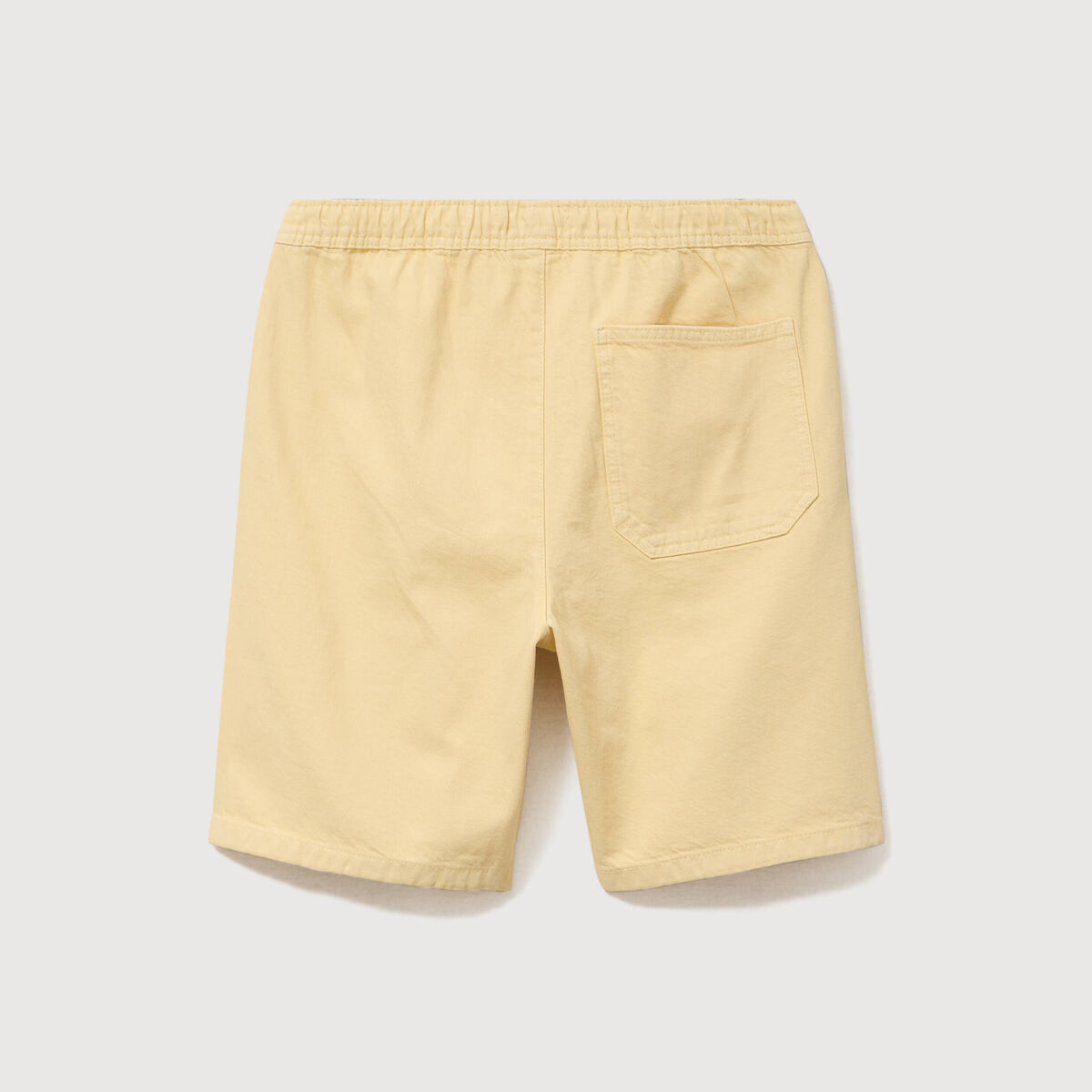 Bermuda en coton jaune clair homme