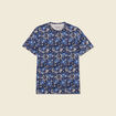 T-shirt manches courtes bleu foncé homme