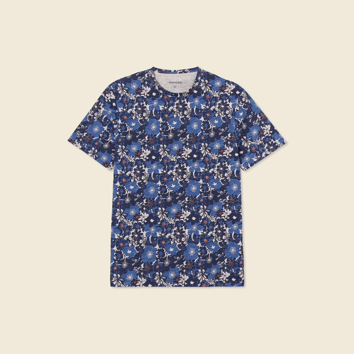 T-shirt manches courtes bleu foncé homme