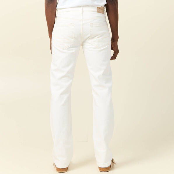 Jeans éco-responsable regular denim blanc homme