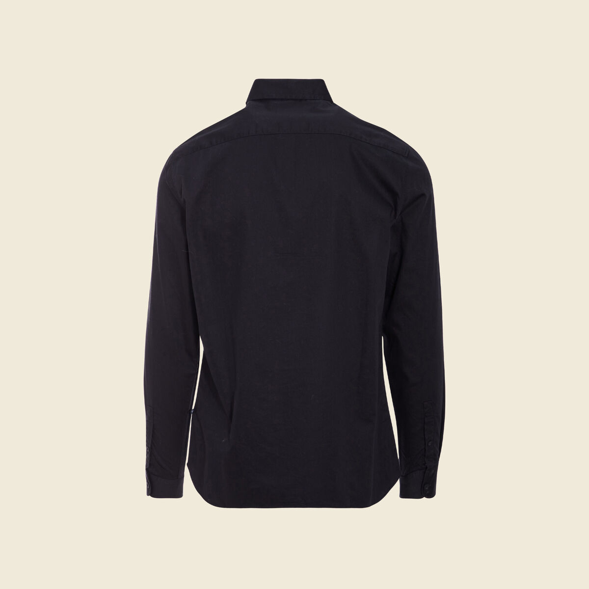 Chemise manches longues noir homme