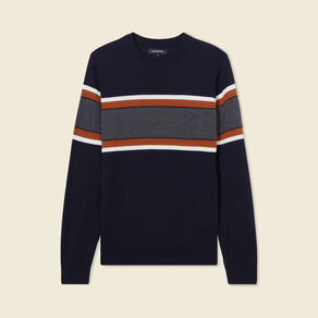 pull manches longues bleu fonce homme Pull manches longues bleu foncé homme
