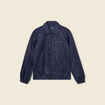 Veste broderie bas resserr&eacute; bleu marine homme
