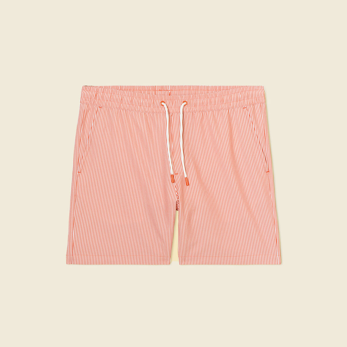 Short de bain marron cognac homme