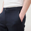 Pantalon droit longueur 32 bleu marine homme