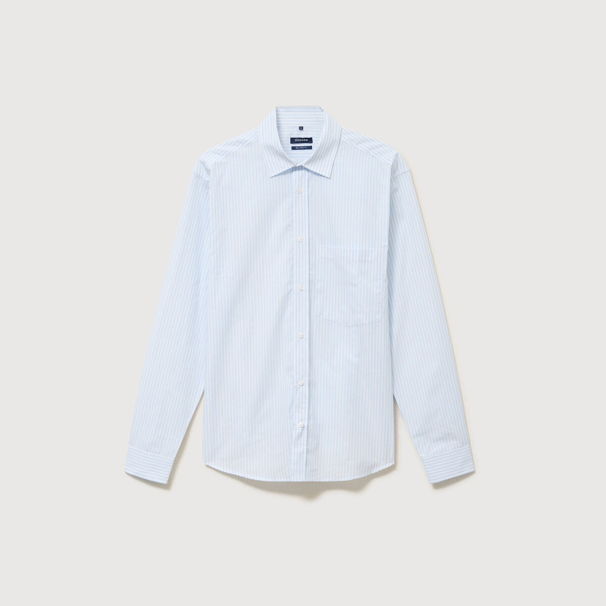 Chemise boyfriend en coton ecru homme